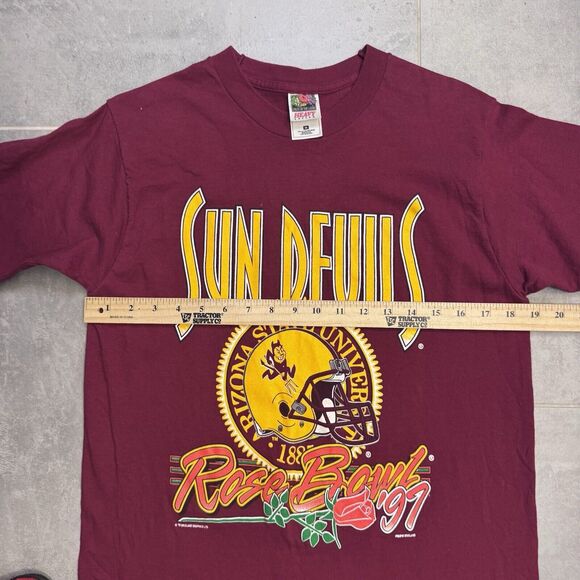Vintage 1997 Arizona State University Sun Devils Rose Bowl '97 T-Shirt Medium - Picture 2 of 7